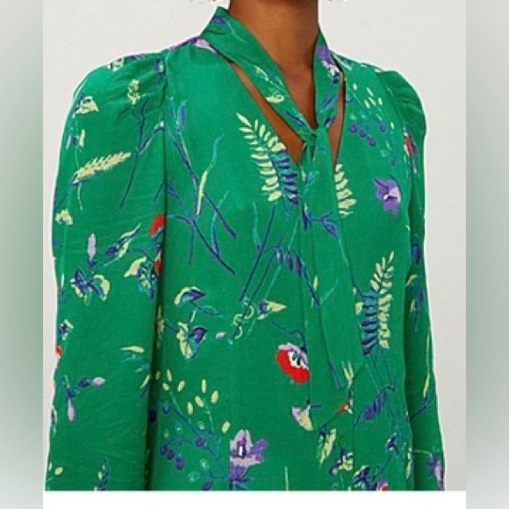 MAJE Paris floral blouse
